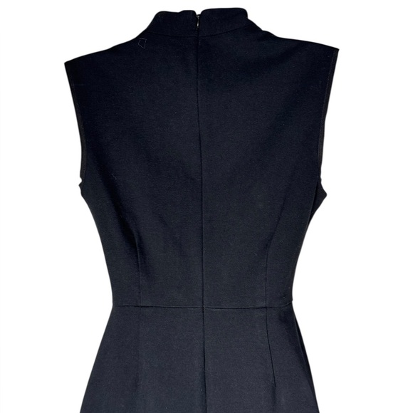 Kate Spade Womens Rock the Casbah Solid Black V Neck Knit Sheath Dress Size 2 - Picture 9 of 15
